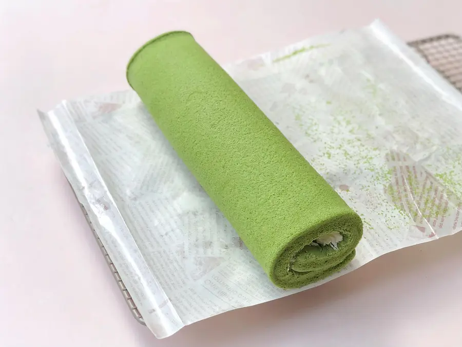 Raspberry Matcha Cake Roll |  â¤ï¸  step 0