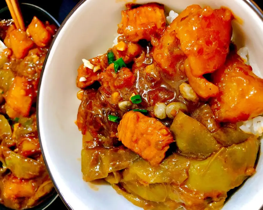 Potato stewed meat and bean vermicelli (Northeast version) step 0