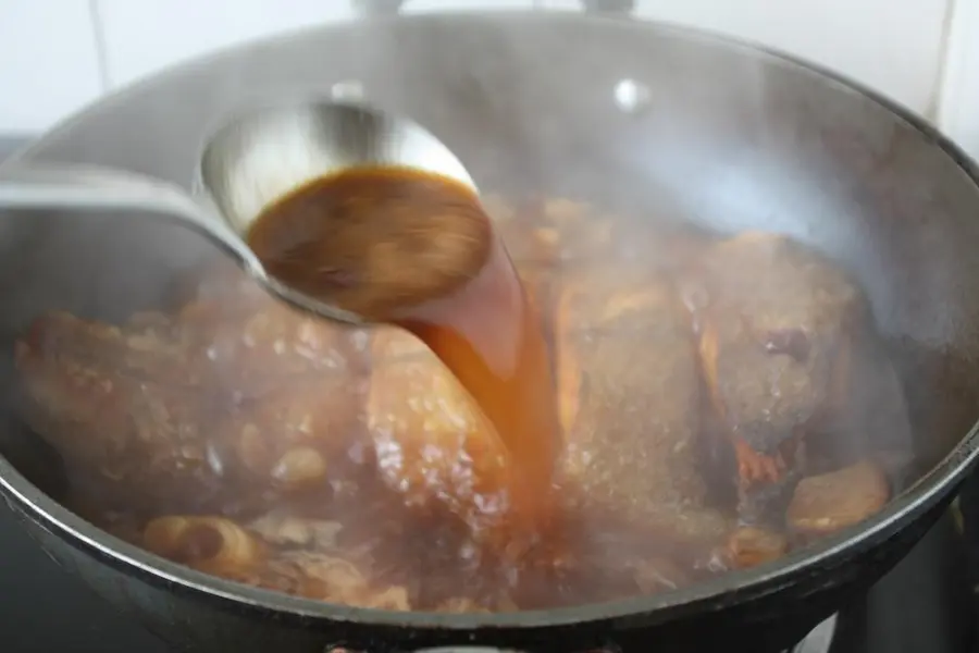 Braised flounder step 0