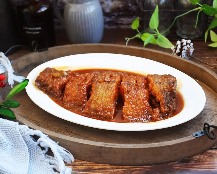 Braised flounder step 0