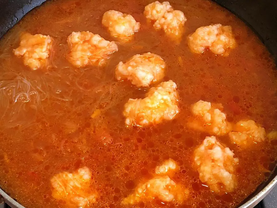 ãŠ™ï¸ Tomato and shrimp slippery vermicelli soup|Q bomb tender and smooth soup is delicious step 0