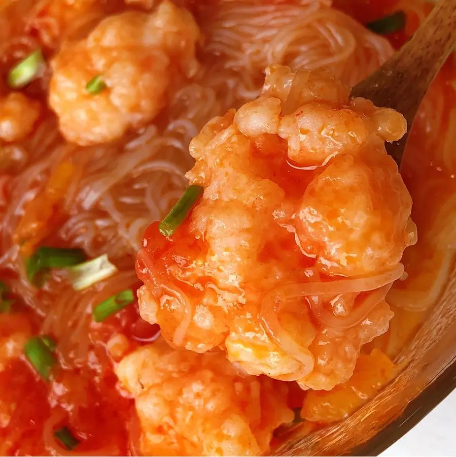 ãŠ™ï¸ Tomato and shrimp slippery vermicelli soup|Q bomb tender and smooth soup is delicious step 0