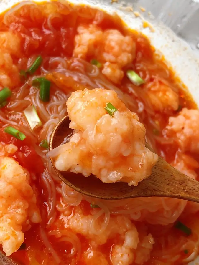 ㊙️ Tomato and shrimp slippery vermicelli soup|Q bomb tender and smooth soup is delicious