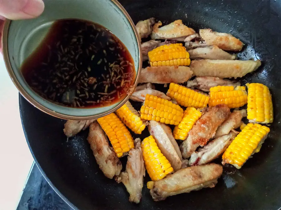 It's super easy! Kuaishou|Late-night cafeteria|Japanese-style teriyaki corn chicken wings step 0