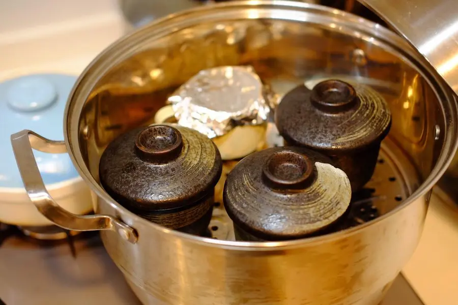 Golden ratio [authentic Japanese tea bowl steaming] step 0