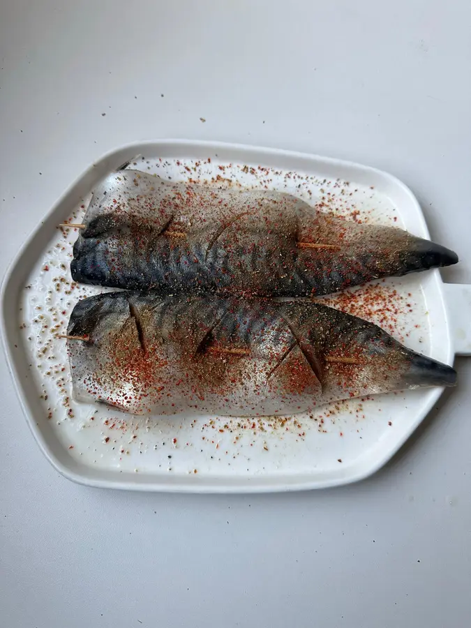 Grilled Norwegian mackerel step 0