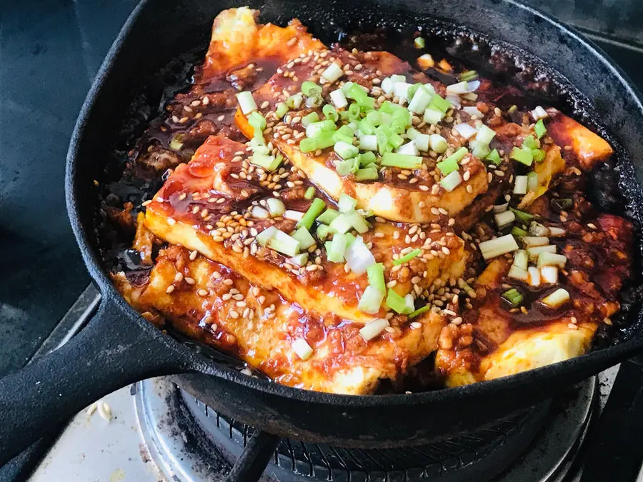 Low-calorie version of Korean-style teppanyaki tofu step 0