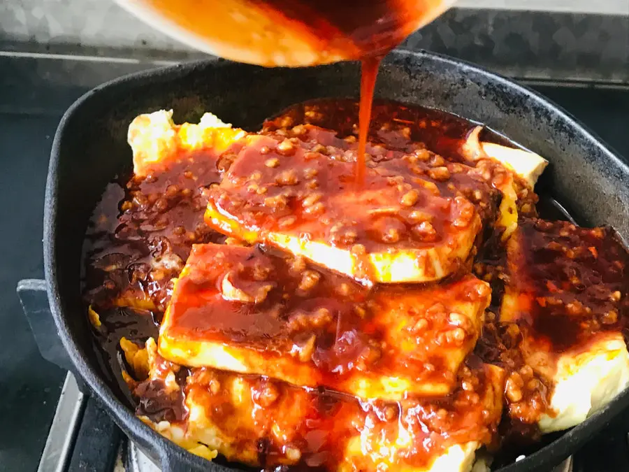 Low-calorie version of Korean-style teppanyaki tofu step 0