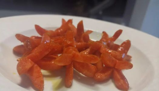 Late-night cafeteria - deep-fried crispy sausages