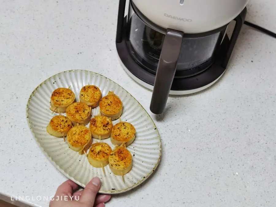 Barbecue flavored Japanese tofu roll | Daewoo air fryer step 0