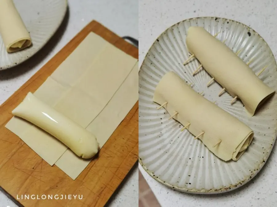 Barbecue flavored Japanese tofu roll | Daewoo air fryer step 0