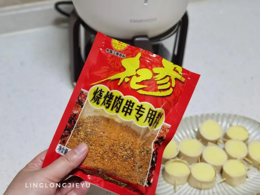 Barbecue flavored Japanese tofu roll | Daewoo air fryer step 0