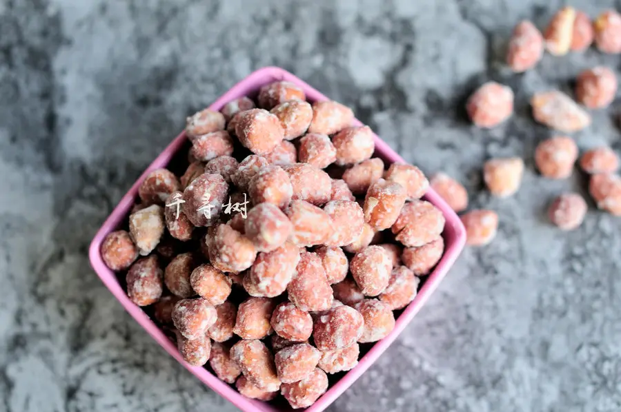 Frosted peanuts (peanut sticky) detailed GIF teaches you the technique of hanging frost thin and even step 0