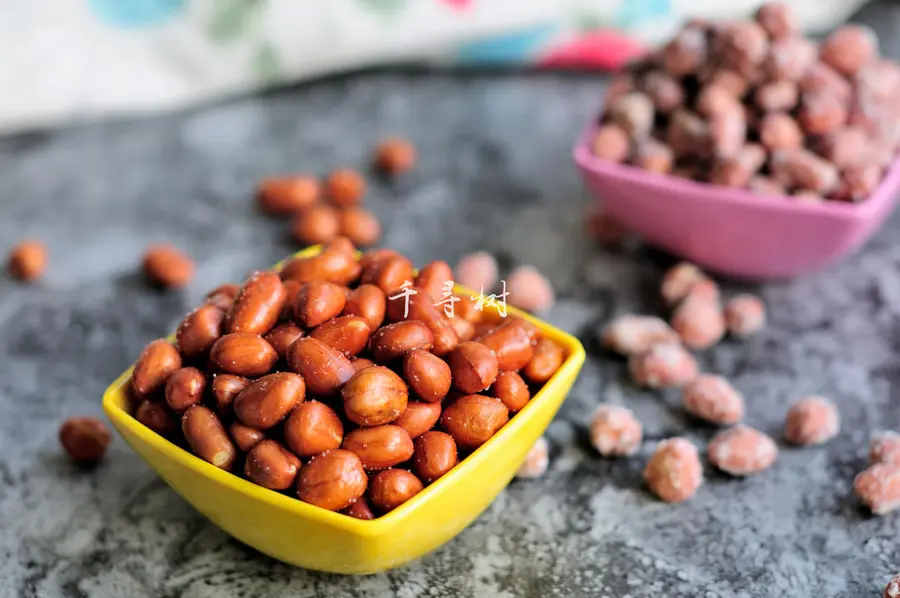 Frosted peanuts (peanut sticky) detailed GIF teaches you the technique of hanging frost thin and even step 0