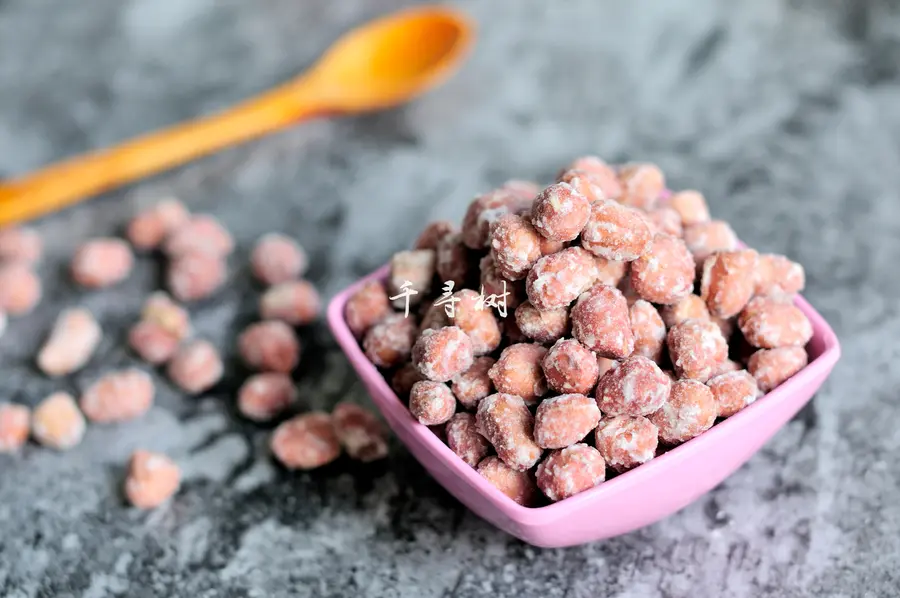 Frosted peanuts (peanut sticky) detailed GIF teaches you the technique of hanging frost thin and even