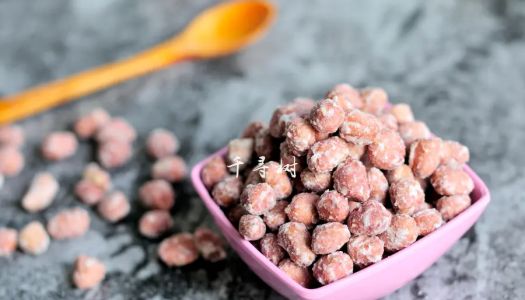 Frosted peanuts (peanut sticky) detailed GIF teaches you the technique of hanging frost thin and even