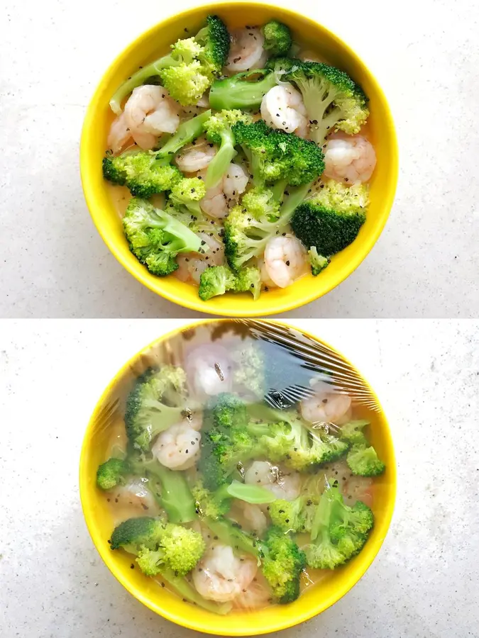 Steamed eggs with shrimp and broccoli and tofu! The explosion is delicious! step 0