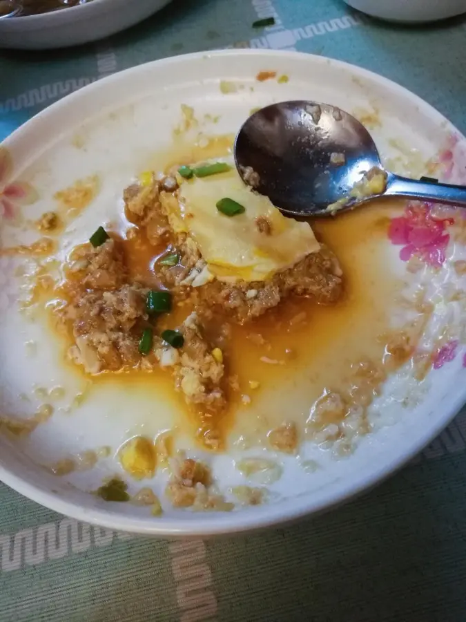 Steamed eggs with minced meat step 0