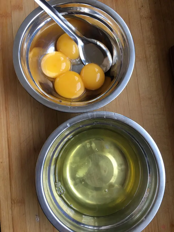 Three-color steamed eggs step 0