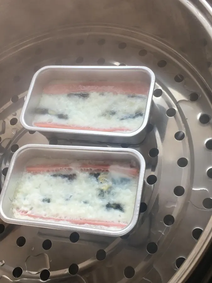 Three-color steamed eggs step 0