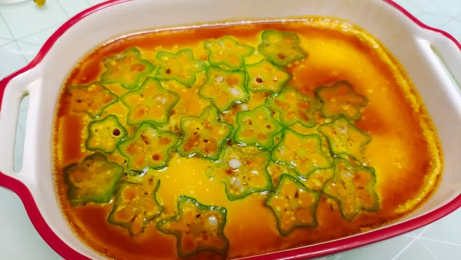 Conquer you with your appearance ~ okra steamed eggs step 0