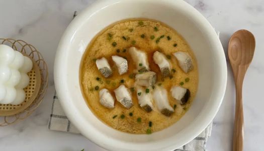 Baby nutritious food cod steamed eggs