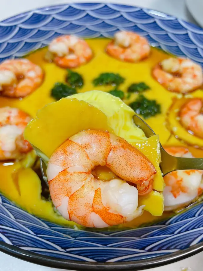 Super delicious steamed eggs with shrimp step 0