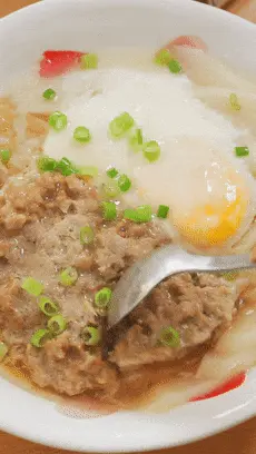 Steamed egg with yam meatloaf [baby food]