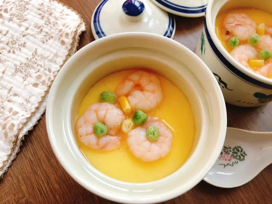 Steamed eggs with shrimp|Delicious, smooth and tender, melts in the mouth step 0