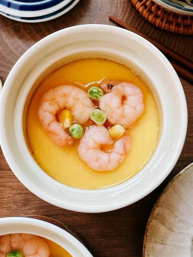 Steamed eggs with shrimp|Delicious, smooth and tender, melts in the mouth