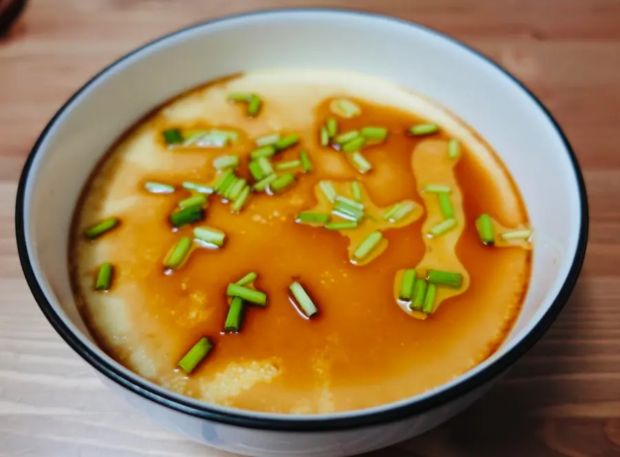 How to steam a creamy and refreshing steamed egg step 0