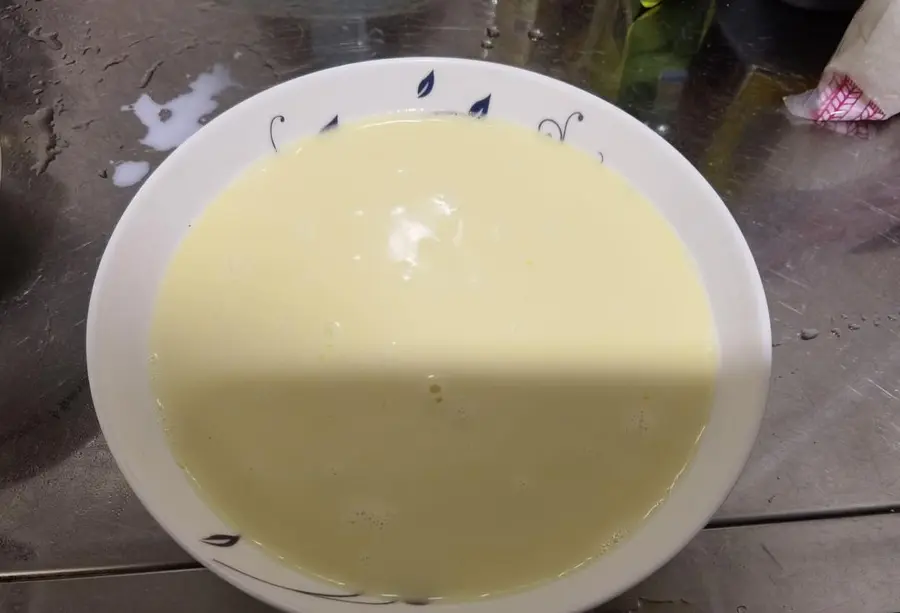 Steamed egg custard step 0