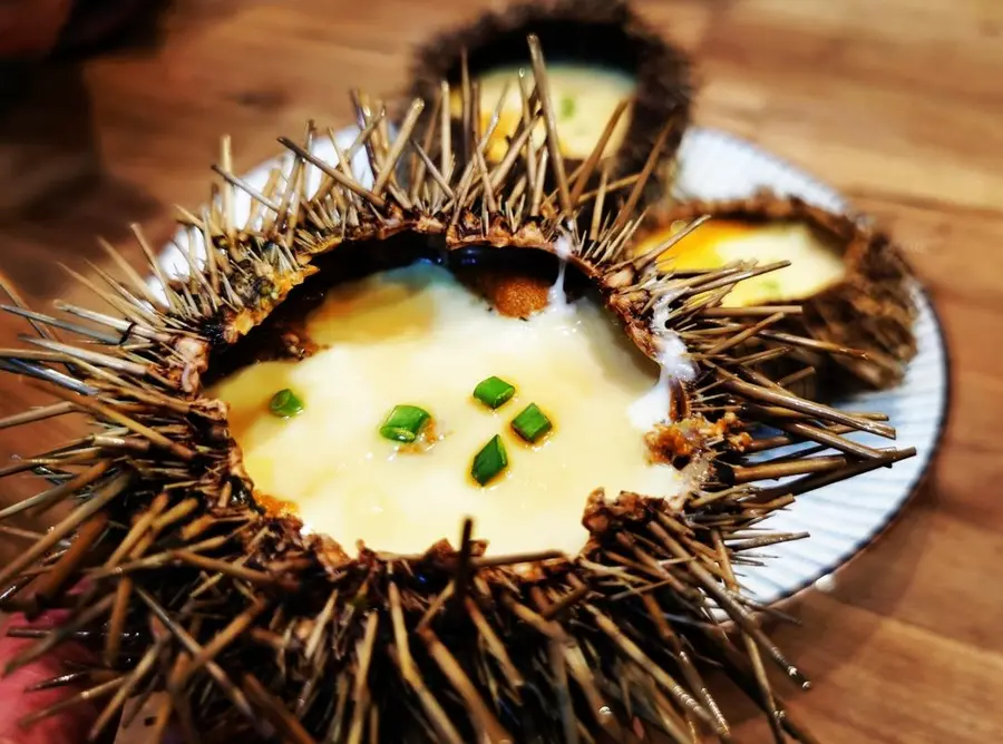 Steamed eggs  with sea urchin