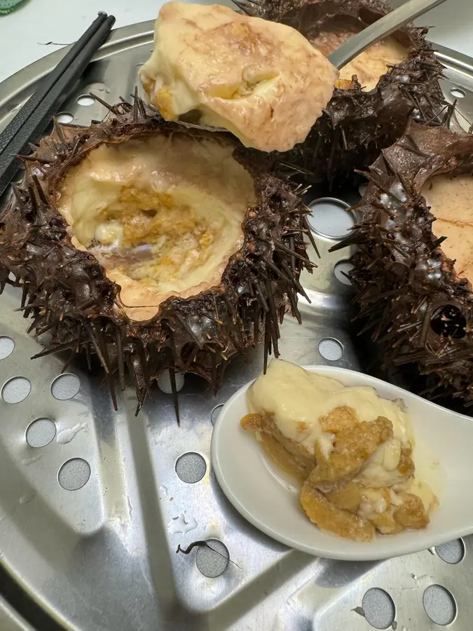 Steamed eggs with sea urchin step 0