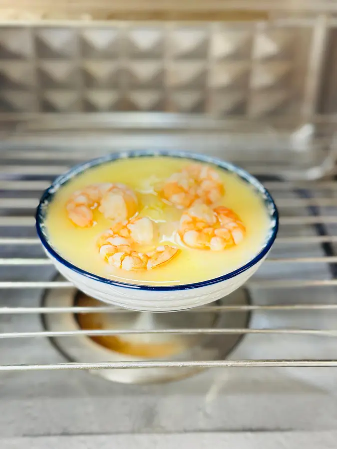 Steamed eggs with  shrimp step 0