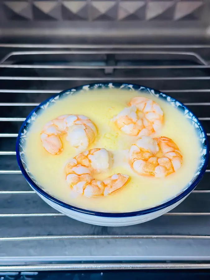 Steamed eggs with  shrimp step 0