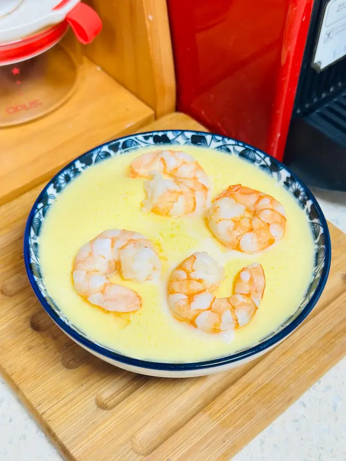 Steamed eggs with  shrimp step 0