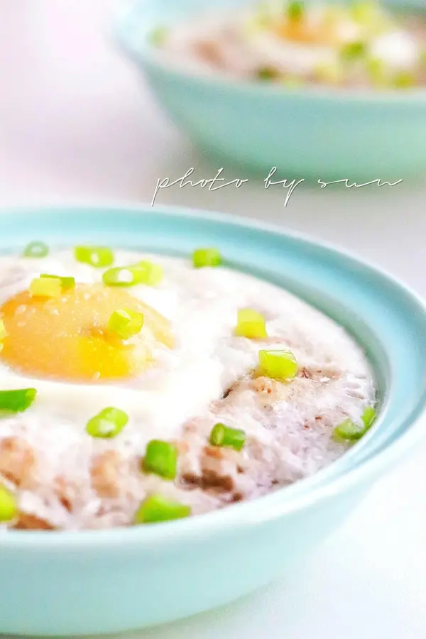 Steamed egg with yam meatloaf step 0