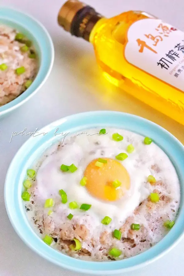 Steamed egg with yam meatloaf step 0