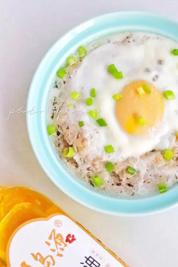 Steamed egg with yam meatloaf