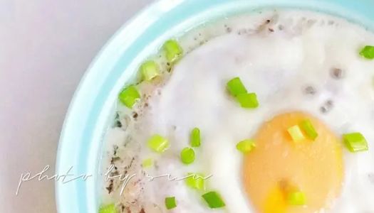 Steamed egg with yam meatloaf