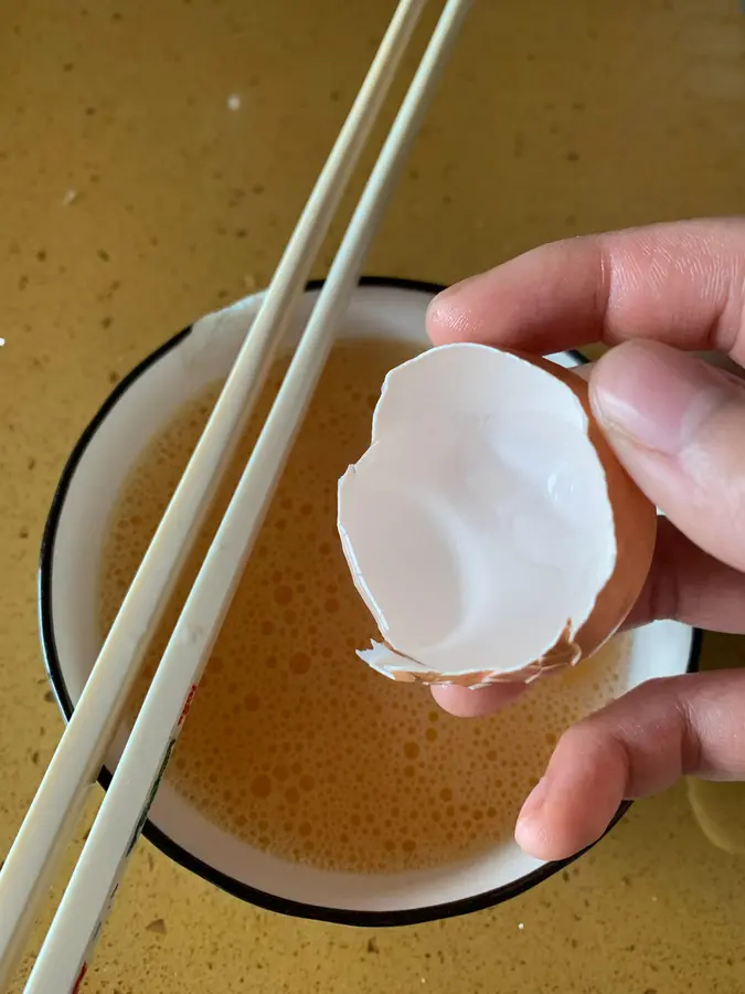  Steamed eggs with minced meat step 0