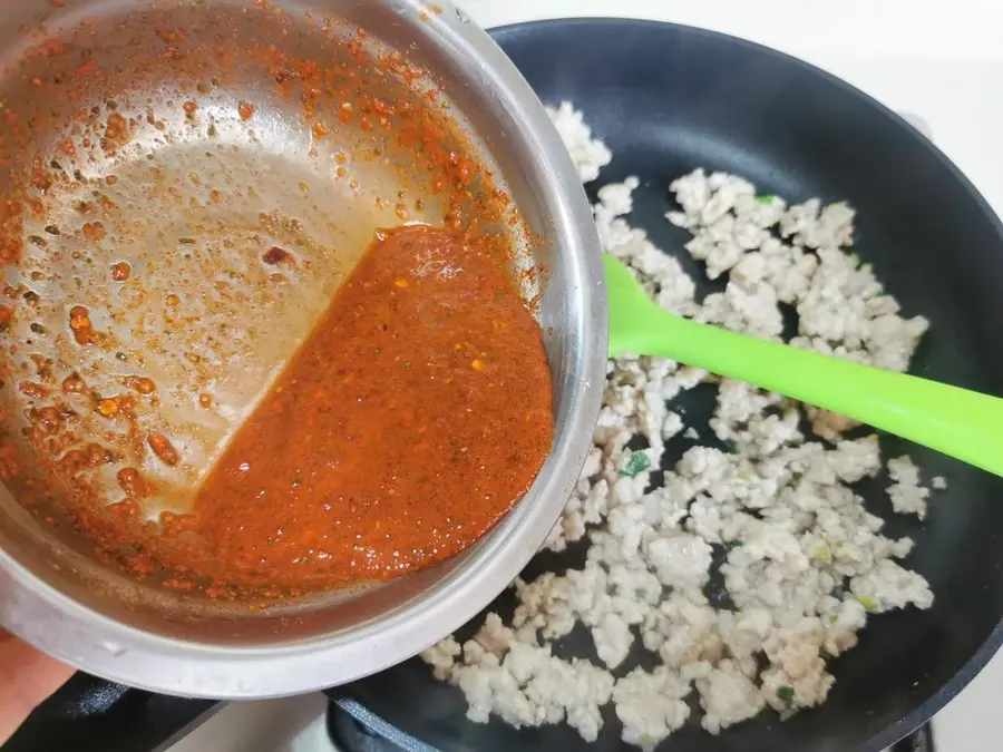 Mapo steamed egg custard step 0