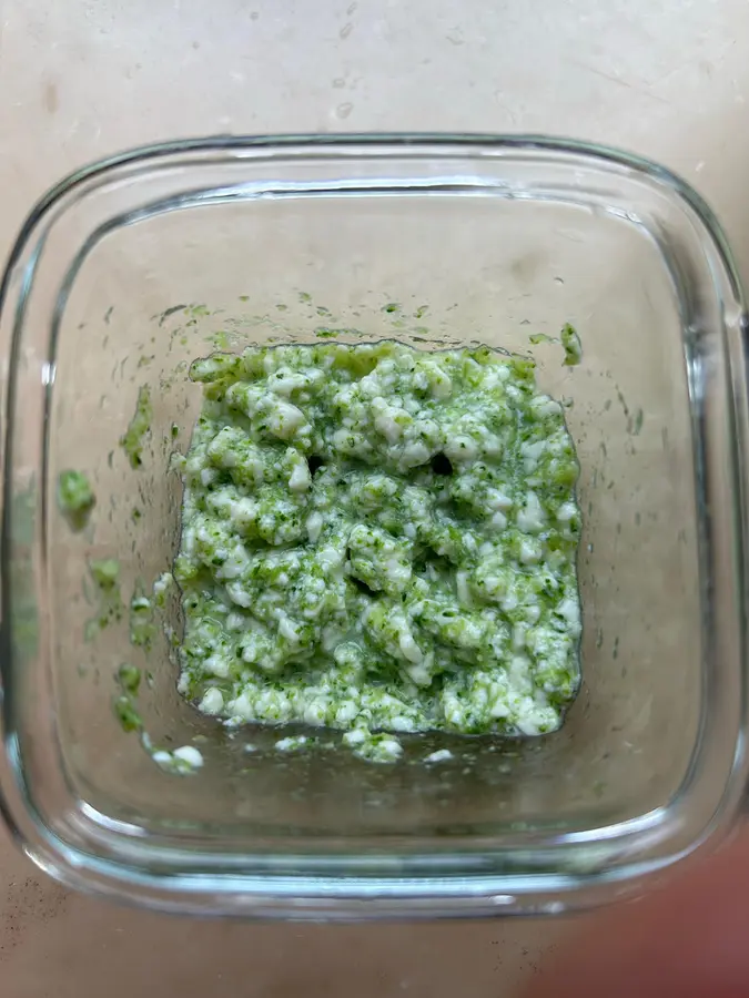 Baby food - broccoli tofu steamed egg custard step 0