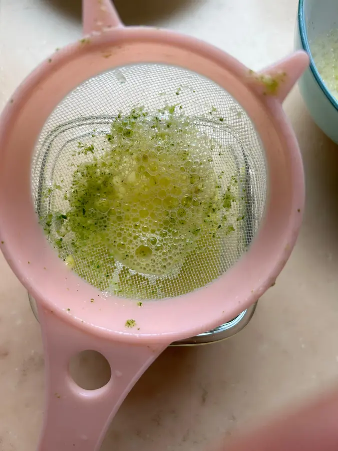 Baby food - broccoli tofu steamed egg custard step 0