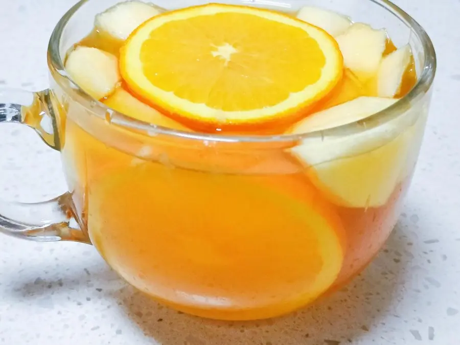 Winter drink hot orange tea