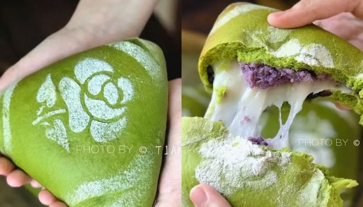 Matcha taro puree mochi soft European bag  summer small fresh