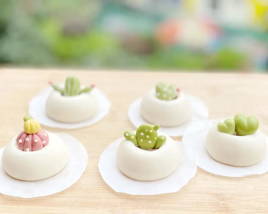 Original|Small fresh cactus potted steamed buns