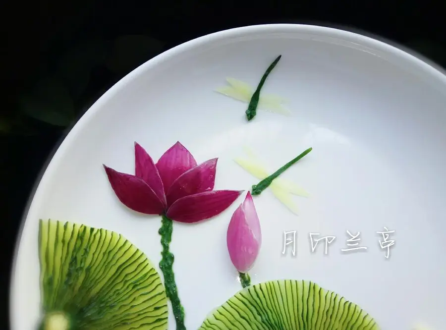 Simple and beautiful plate ornament (9) - cold spell onion lotus step 0