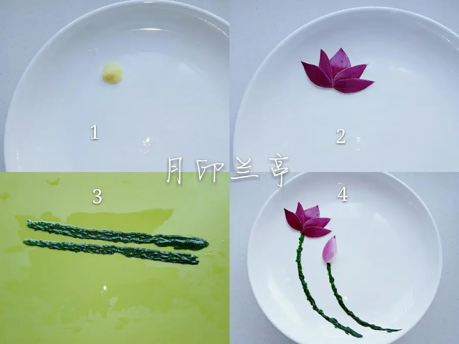 Simple and beautiful plate ornament (9) - cold spell onion lotus step 0